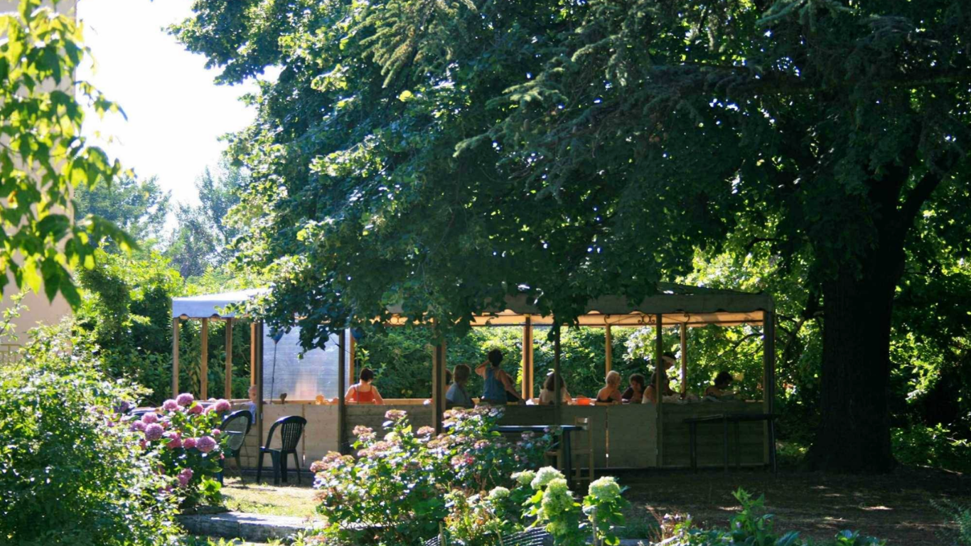 Repas en terrasse